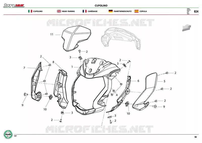 TETE DE FOURCHE Benelli moto 125 2019 BN 125 (E4) (L8-M0)  BN 125