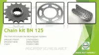KIT CHAINE  125 benelli-moto 2021 BN 125 (E5) (M1) 5