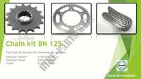 KIT CHAINE pour Benelli BN 125 (E5) (M1) 2021