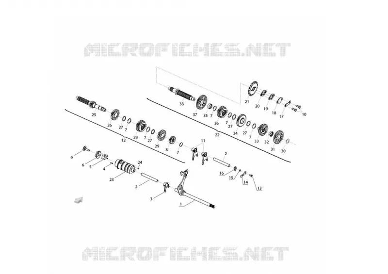 BOITE DE VITESSES Benelli moto 125 2022 TNT 125 (M2)  TNT 125