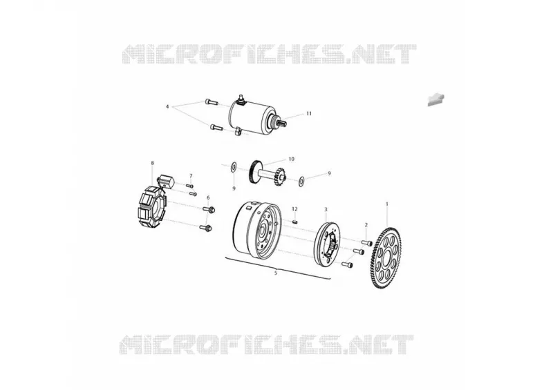 Stator Et Volant Magnétique Pour Scooter Benelli Adiva 125 (2001-2002) - Occasion Fonctionnel