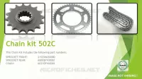 KIT CHAINE  502 benelli-moto 2019 502C (E4) (L9-M0) 3