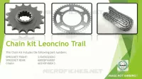 KIT CHAINE  500 benelli-moto 2021 LEONCINO 500 TRAIL (E5) (M1) 5