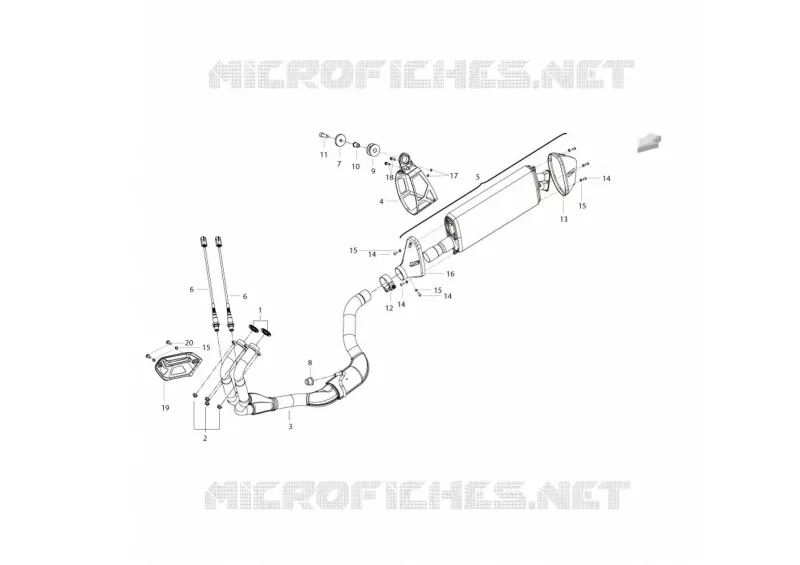 SYSTEME D'ECHAPPEMENT Benelli moto 502 2023 TRK 502 X (E5) M3  TRK 502 X