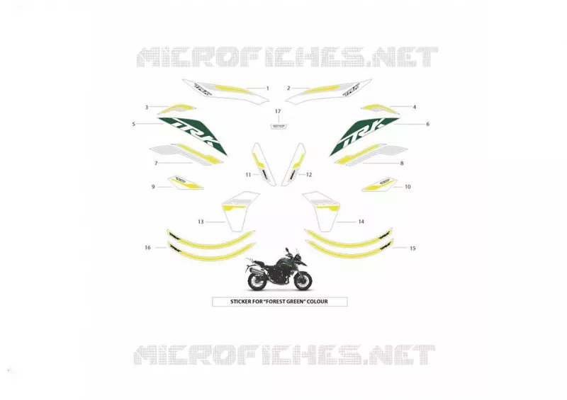 AUTOCOLLANTS Benelli moto 702 2023 TRK 702 (M3)  TRK 702