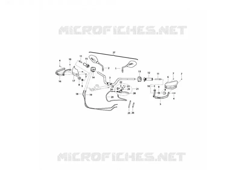 GUIDON ET COMMANDES Benelli moto 702 2023 TRK 702 (M3)  TRK 702