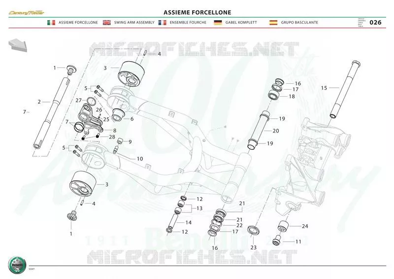 BRAS OSCILLANT Benelli moto 899 2011 TNT 899 CENTURYRACER (L1)  TNT 899 CENTURYRACER