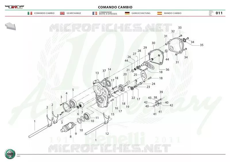 SELECTEUR DE VITESSES Benelli moto 1130 2010 TNT 1130 CAFÉRACER (L0)  TNT 1130 CAFÉRACER
