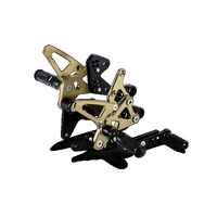 ADJUSTABLE REAR FOOTPEGS KIT MACHINED FR-Benelli