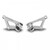 SUPPORTS DE REPOSE-PIEDS AVANT EN ERGAL ANODISÉ GRIS POUR TORNADO NAKED T 125 BENELLI-Benelli